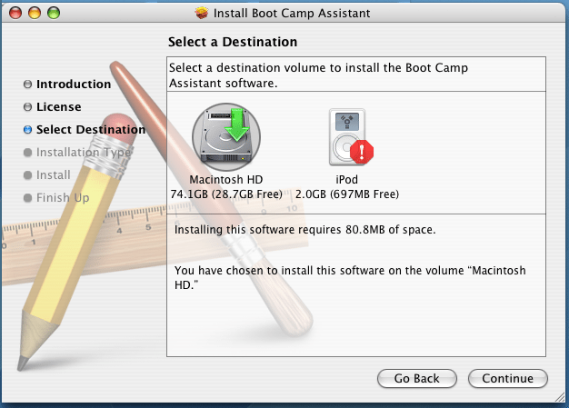 Mac Boot Camp Select Os